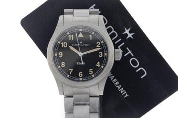 Hamilton - Khaki - Zonder minimumprijs - H694010 - Heren -, Sieraden, Tassen en Uiterlijk, Nieuw
