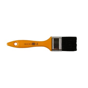 Benson Platte verfkwast - 35 mm - zwart varkenshaar - gee..., Doe-het-zelf en Verbouw, Schildersmaterialen, Ophalen of Verzenden