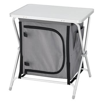 Campingkast Tullinge opvouwbaar 64x60x45 cm donkergrijs [en., Caravans en Kamperen, Kampeeraccessoires, Verzenden, Nieuw