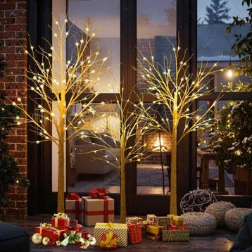 Kerstboom met verlichting - Kunstkerstboom - 120/150/180 cm, Diversen, Verzenden, Zo goed als nieuw