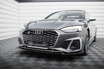 Maxton Front Splitter V.2 Audi S5 / A5 S-Line F5 Facelift, Verzenden