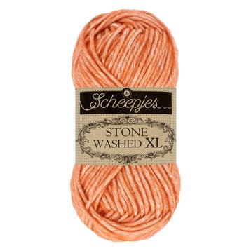 Scheepjes Stone Washed XL - 856 Coral, Ophalen of Verzenden, Nieuw, Breien of Haken, Wol of Garen