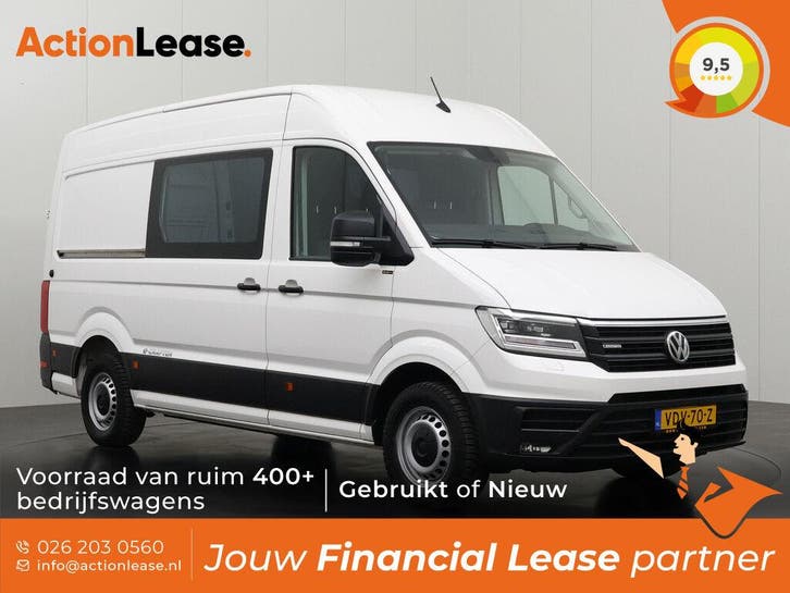 Volkswagen Crafter e-Crafter Wit occasion, Auto's, Bestelauto's, Te koop, Zwart, Automaat, Financial lease, BTW verrekenbaar, Elektrisch