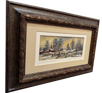 Morozov Mikhail (1958) - Hiver au Village – Le Chemin vers