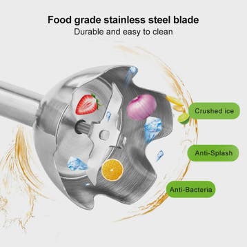 BioloMix 4-in-1 Staafmixer: Krachtige 1200W Hand Blender met, Witgoed en Apparatuur, Blenders, Verzenden, Nieuw