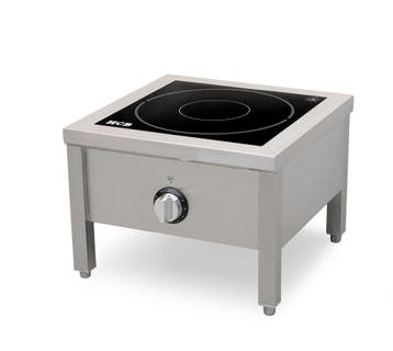 HCB Inductie kookplaat - hokker - 50 x 50 cm - 8 kW - RVS -, Verzenden, Nieuw in verpakking, Fornuis, Frituur en Grillen