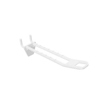 Perfowand Blisterhaak - 10 cm - Dubbel - Wit - Kunststof...