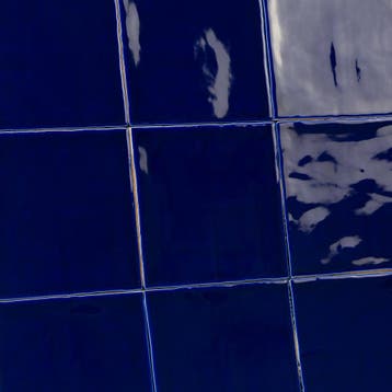 Kobalt blauwe handvorm tegels 13x13 cm, Verzenden, Nieuw