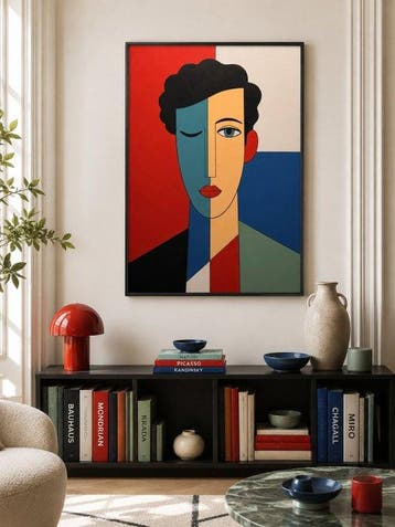 Marcel Mendez - Fragmented Face #86-XL- ( No reserve )