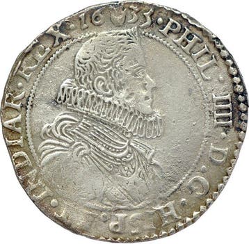 Spaans Nederland, Brabant, Antwerpen Filips IV. 1/2 Dukaton