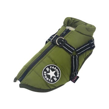 Warme  Hondenjas Army groen (Hondenkleding), Ophalen of Verzenden, Nieuw, Hondenjas