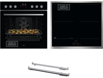 AEG HH24HSPID - Inbouw Oven Set - Inductiekookplaat 4 zones, Verzenden, Zo goed als nieuw