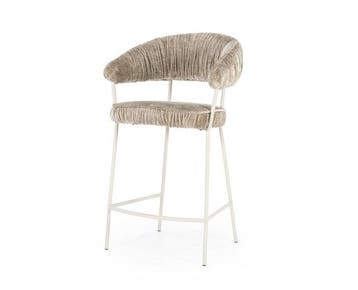 Barstoel Lizzy | taupe | Eleonora, Huis en Inrichting, Barkrukken, Ophalen of Verzenden, Nieuw