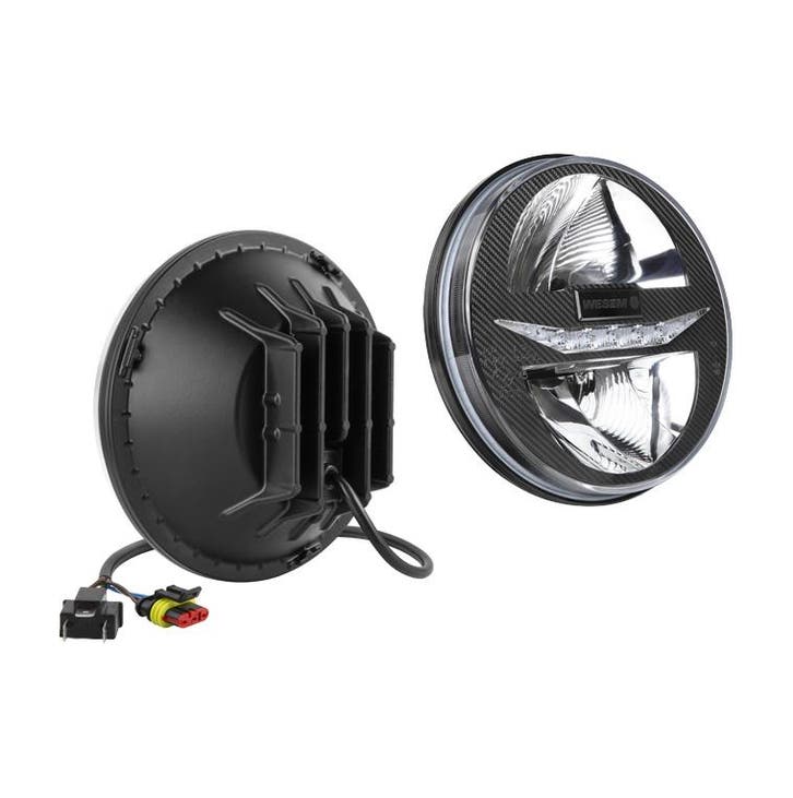 Wesem Ø178mm Inbouw LED Koplamp Rond 7 Inch + Stekkers, Auto-onderdelen, Verlichting, Nieuw, Ophalen of Verzenden