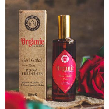 Roomspray Desi Gulab Rose (in amberkleurig glas, 100 ml), Ophalen of Verzenden, Nieuw