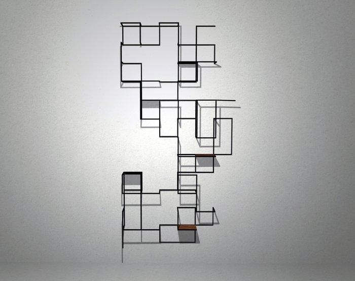 Studio Anelo1997 - Plank - aMilano - 0225 - Staal - Arte, Antiek en Kunst, Kunst | Designobjecten