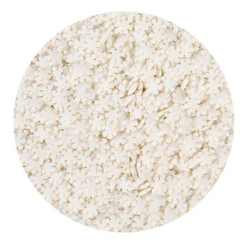BrandNewCake Confetti Sneeuwvlokken Wit 500gr., Verzenden, Nieuw
