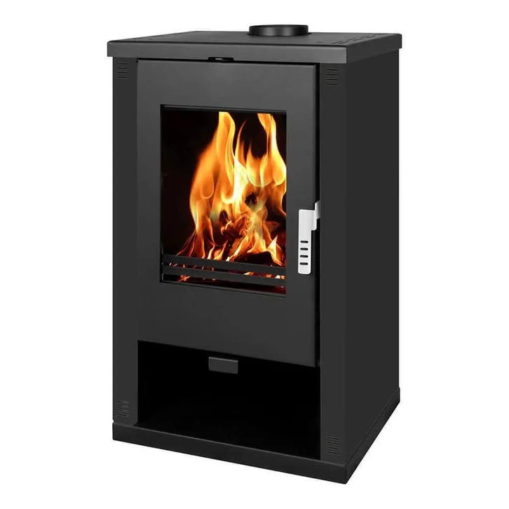 MaxxHome Moderne houtkachel - 9 kW - 57x47x93cm - Geschik..., Doe-het-zelf en Verbouw, Verwarming en Radiatoren, Nieuw, Verzenden