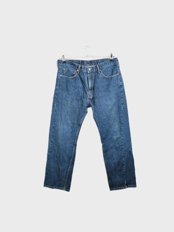 Levis 505 Jeans Dames maat W36 / L30 Blauw Vintage, Blauw, Ophalen of Verzenden, Zo goed als nieuw, W33 - W36 (confectie 42/44)