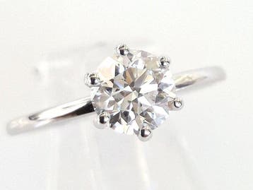 Verlovingsring - 18 karaat Witgoud - 1.50ct. tw. Diamant