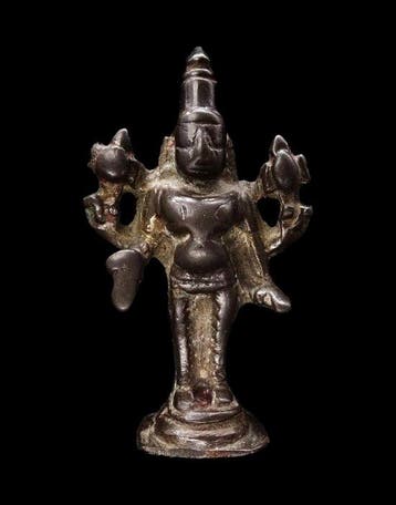 Oud-Aziatisch Hindoeïstische godheid - Vishnu - 16e/17e eeuw, Antiek en Kunst