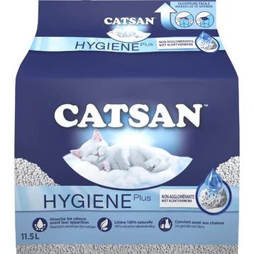 Catsan Hygiene Plus Kattenbakvulling 2 x 20 liter, Verzenden, Nieuw