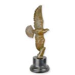 Figuur - A BRONZE SCULPTURE OF A PIGEON IN A FLIGHT - Brons,