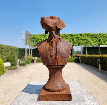 Beeldje - Beeldje - Dog bust - IJzer - IJzer
