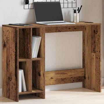 vidaXL Bureau 102,5x35x75 cm bewerkt hout oud houtkleurig, Huis en Inrichting, Verzenden, Nieuw