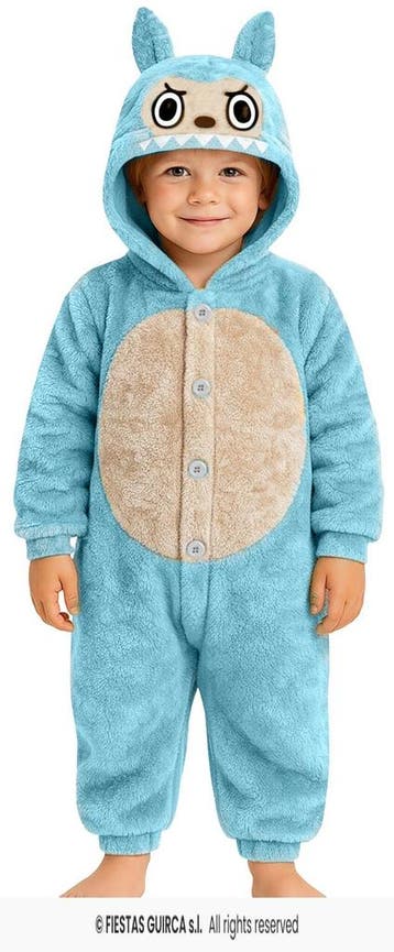 Lulu Monster Onesie Kind Blauw, Ophalen of Verzenden, Nieuw