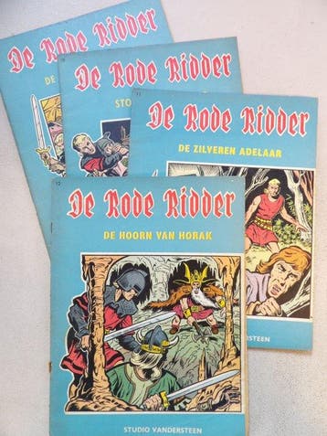 De Rode Ridder 5 + 6 + 9 + 10 + 11 + 12 - 1e ongekleurde, Boeken, Stripboeken, Nieuw
