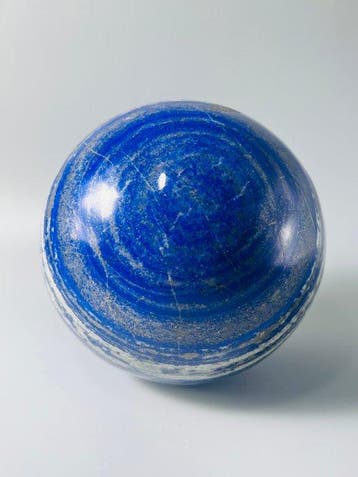 lapis lazuli - XL bol - Ø 127 mm - Intens blauw - pyriet- en