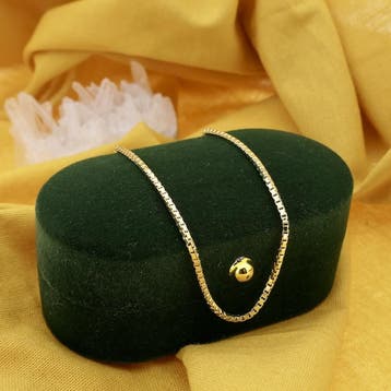 Gouden Venetiaanse schakelketting., Sieraden, Tassen en Uiterlijk, Kettingen, Ophalen of Verzenden, Gebruikt, Goud, Goud