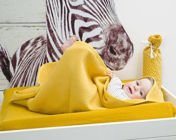 Aankleedkussenhoes soft okergeel, Verzenden, Nieuw