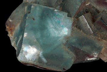 Fluoriet Kristallen op matrix - Hoogte: 60 mm - Breedte: 35