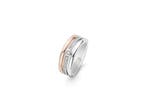 TI SENTO Ring 12094ZR - Zilveren dames ring - Asymmetrisch, Verzenden, Zo goed als nieuw