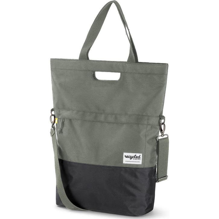 URBAN PROOF shoppertas 20L recycled groen grijs, Fietsen en Brommers, Fietsaccessoires | Fietstassen, Nieuw, Verzenden
