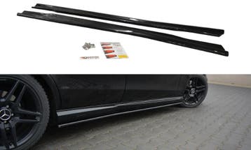 Zijskirts Mercedes E63 AMG W212 Maxton Design glans zwart, Ophalen of Verzenden, Nieuw