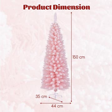 2dekans | Coast Kunstmatige Kerstboom -  150 cm - Roze –, Ophalen of Verzenden, Zo goed als nieuw
