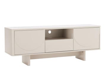 TV-meubel SAVOY 150cm 3D met wit marmeren keramisch blad -, Huis en Inrichting, Kasten | Televisiemeubels, Ophalen of Verzenden