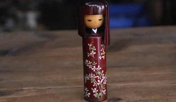Seifu - Figuur - Kokeshi doll - Hout, lak