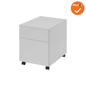 Ladeblok - 14N - 2 Lades - 62x42x58cm - Zilvergrijs, Werkplek, Ophalen of Verzenden, Nieuw zonder verpakking, Kast