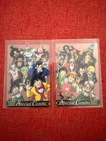 Bandai - 2 Card - Dragon Ball, One Piece - Roronoa Zoro, Son, Verzamelen, Nieuw