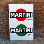 Martini - Etiket Martini Droge Vermouth - Emaille bord -