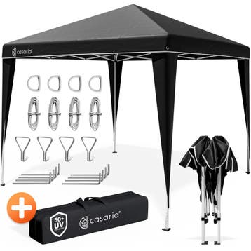 Paviljoen Capri Zwart 3x3m UV-bescherming 50+ (3x3 meter), Verzenden, Nieuw