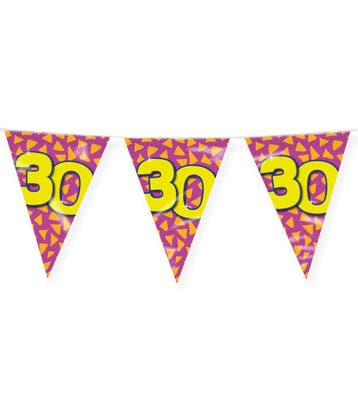 Happy Verjaardag Vlaggenlijn 30 Jaar (10m), Hobby en Vrije tijd, Ophalen of Verzenden, Nieuw