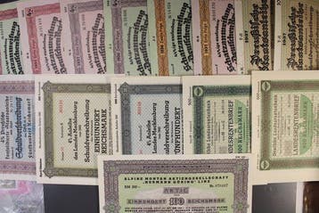 Derde Rijk. Schatzanweisungen, Schuldverschreibungen