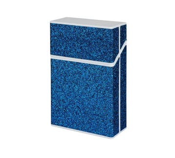Glitters sigarettendoosje - Blauw, Verzenden, Nieuw, Tabaksdoos of Verpakking