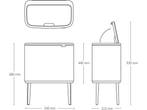 Brabantia Bo Touch Bin - Prullenbak - 36 liter - Matt Black, Verzenden, Zo goed als nieuw