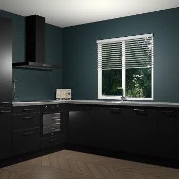 Zwart keuken Doha 37947, Verzenden, Nieuw